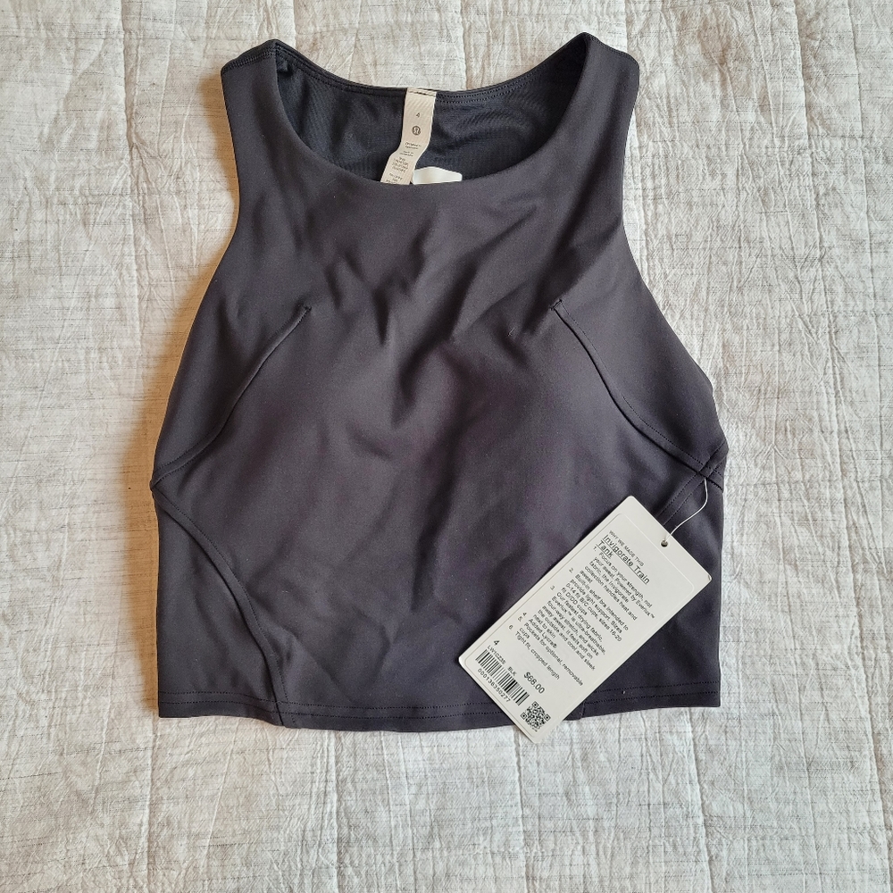 NWT Lululemon Invigorate Women's Black Tank Top Size 4